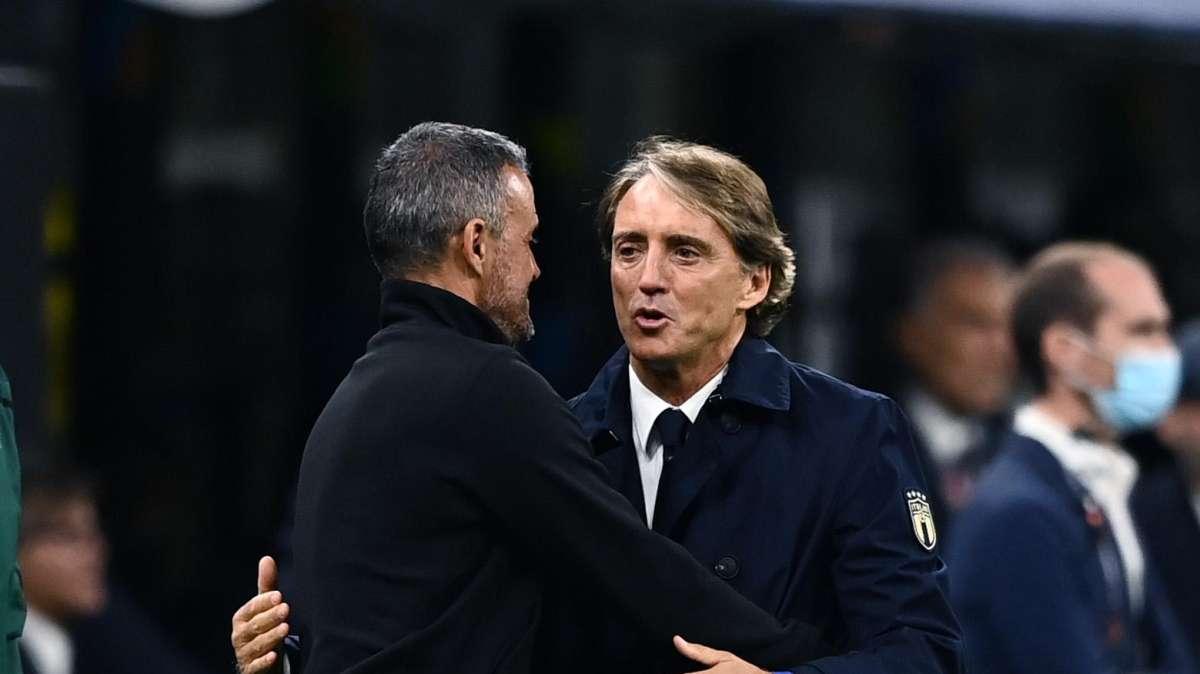 Mancini in conferenza: "Sono state due ottime partite. Contro la Svizzera sarà la partita dell'anno dopo quelle degli Europei"