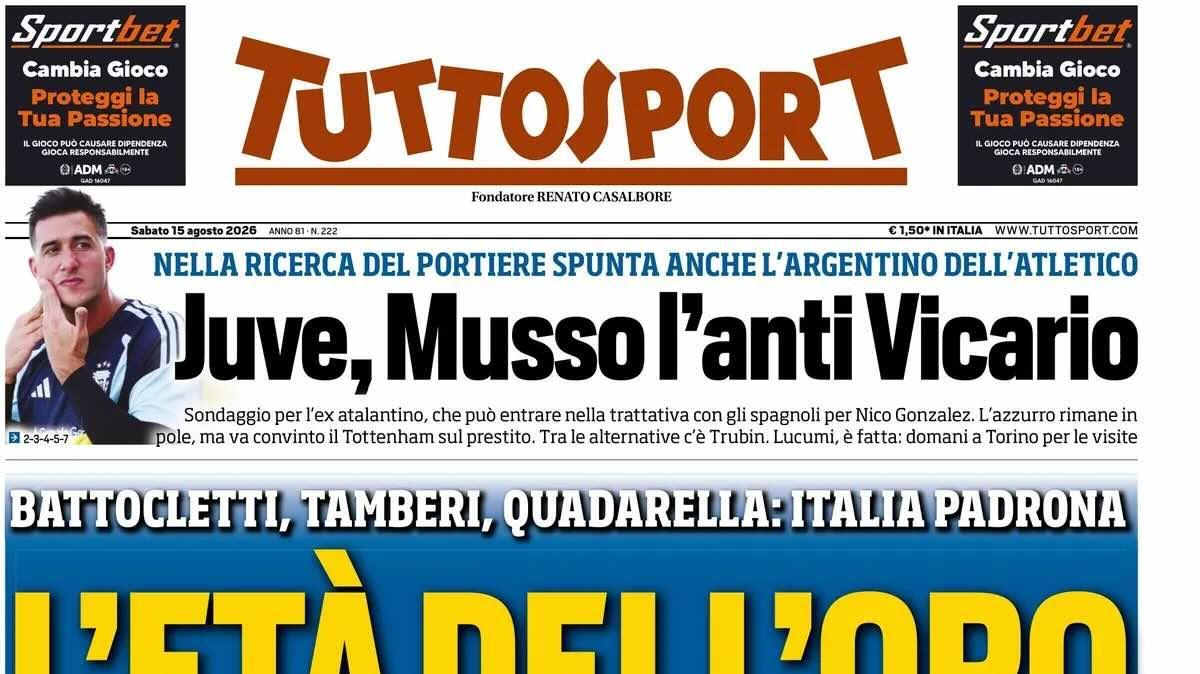 Sondaggio per l'ex Atalanta. Tuttosport: "Juve, Musso l’anti Vicario".