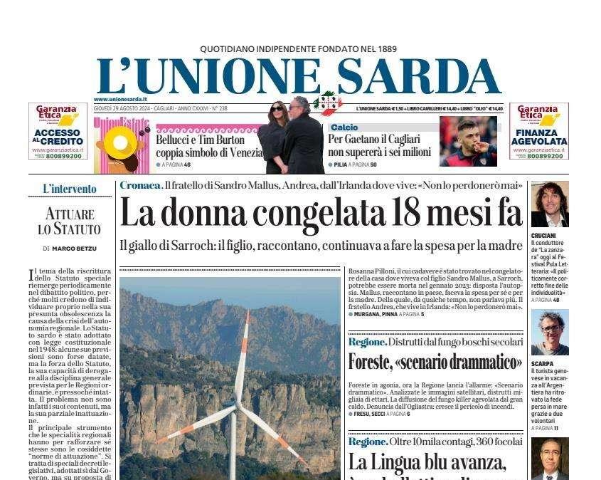 L'Unione Sarda - Gaetano aspetta il sì del Napoli. Giulini resiste: non oltre 6 milioni