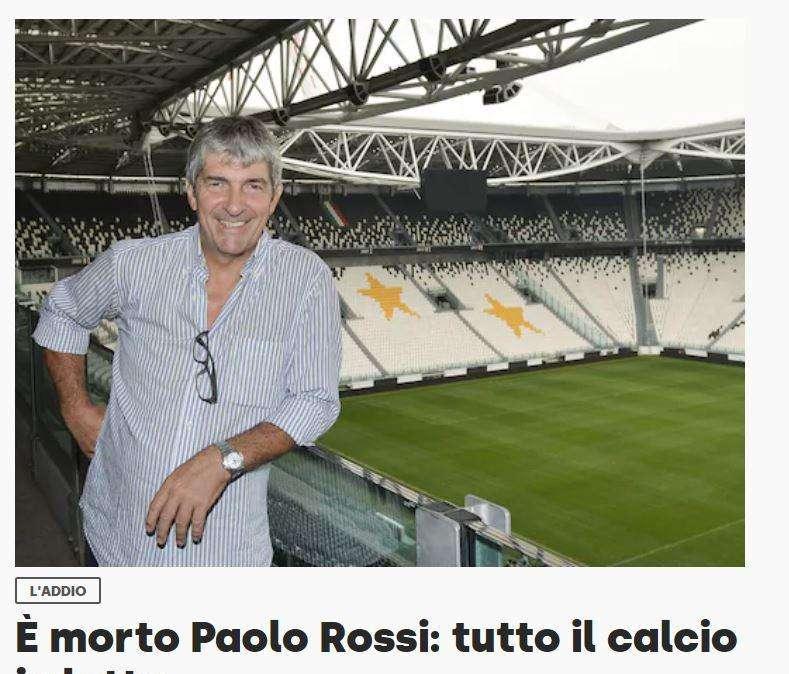 Tre anni fa ci lasciava l’eroe dei Mondiali di Spagna ‘82 Paolo Rossi
