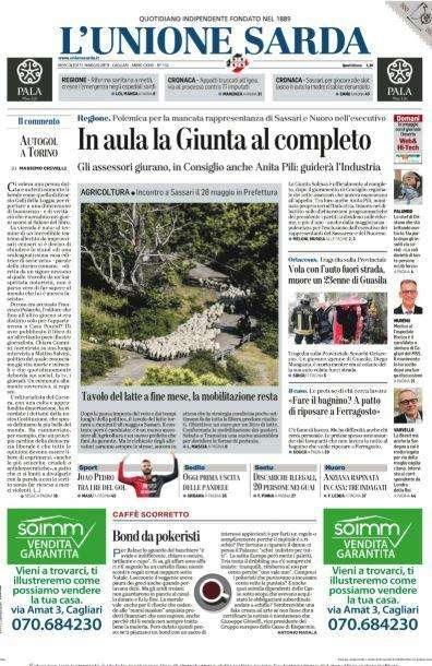 L'Unione Sarda celebra João Pedro
