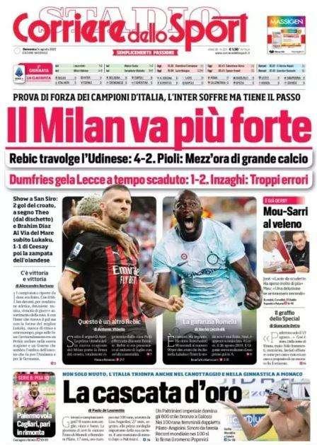 Corsport - Il Milan va più forte. Palermo vola. Cagliari, pari in rimonta