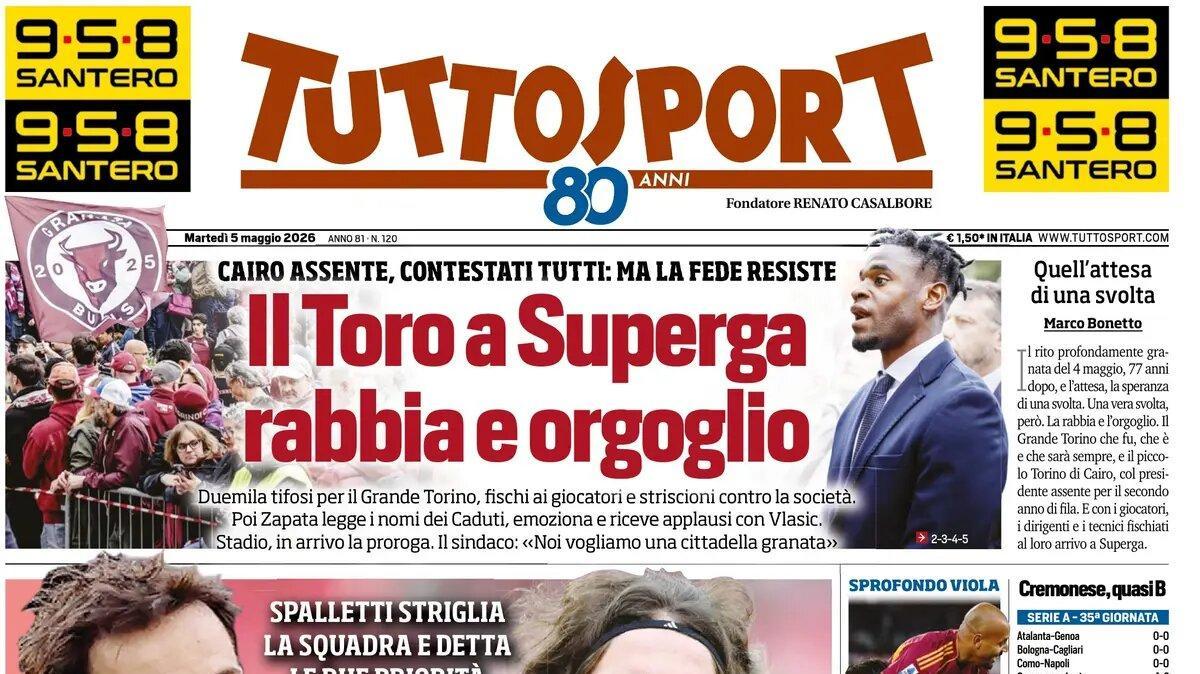 Spalletti striglia la squadra e detta le priorità per il mercato. Tuttosport: "Juve, basta! Ora Silva e Alisson"