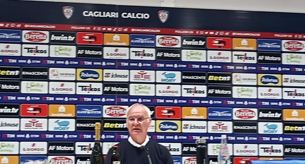  RANIERI IN SALA STAMPA: "Alla fine è un punto guadagnato. Il rosso ha cambiato tutto, per me il fallo di Gaetano era da giallo"