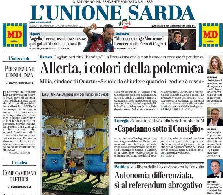 L'Unione Sarda - Augello freccia rossoblù a sinistra: quel gol all'Atalanta otto mesi fa