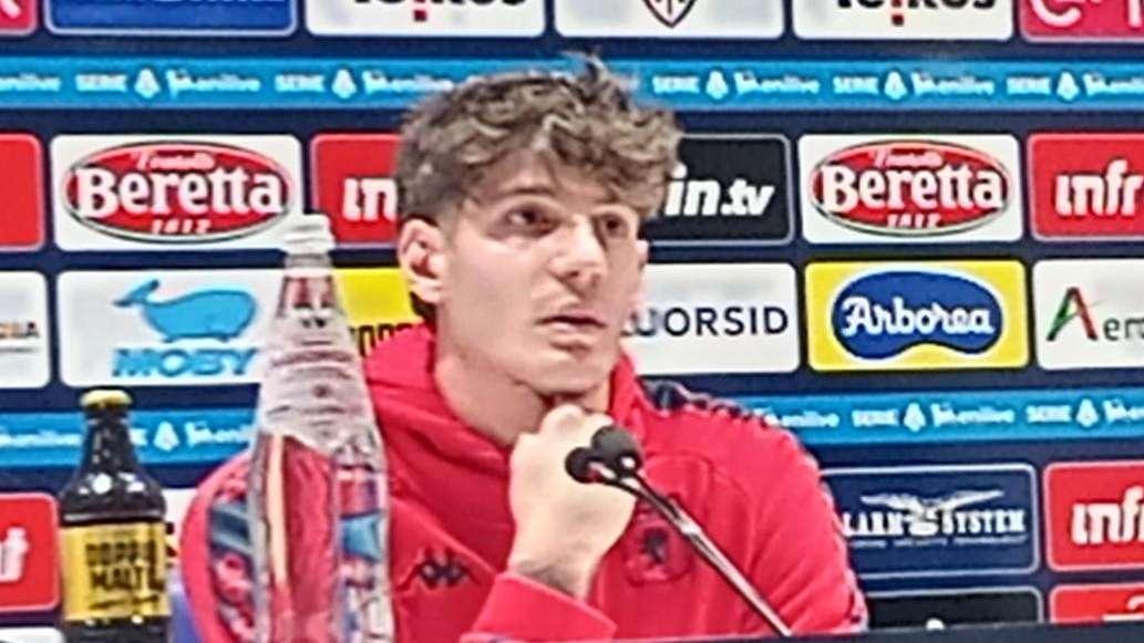Zanoli  in conferenza stampa: "Ottimo punto a Cagliari"