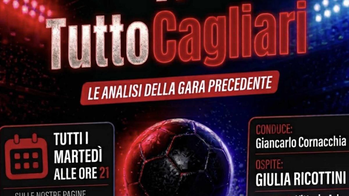 A TuttoCagliari, oggi alle 21:00: gli strascichi del pareggio e l'ospite Giulia Ricottini