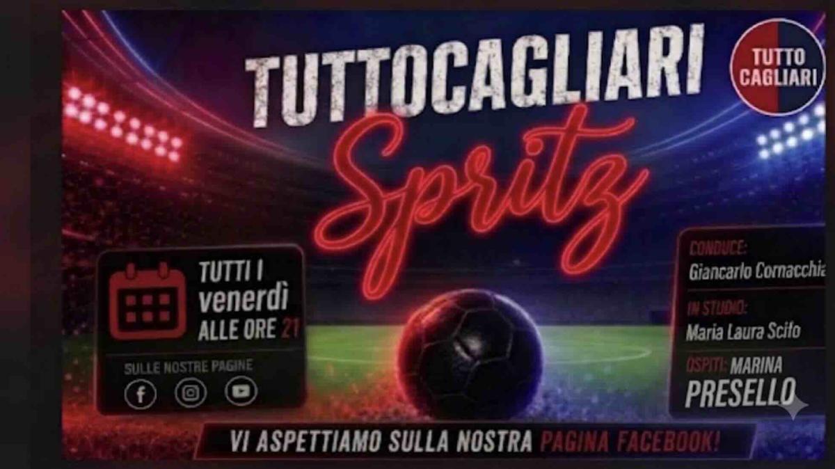 Tutto Cagliari Spritz, stasera alle 21:00 ospite Marina Presello