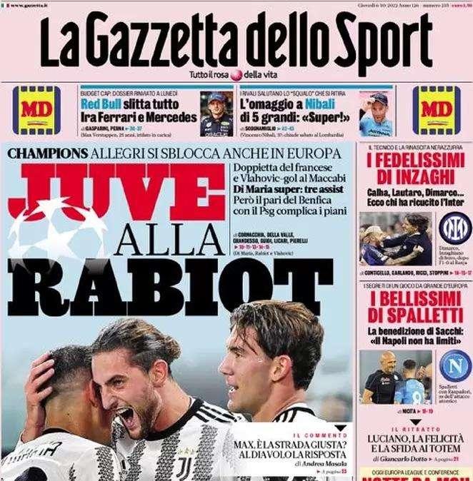 Gazzetta - Juve alla Rabiot
