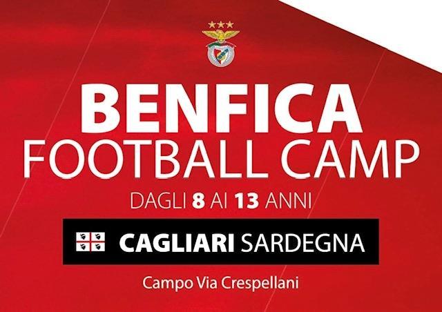 A Cagliari il Benfica Football Camp 2026: cinque giorni di calcio internazionale a Mulinu Becciu
