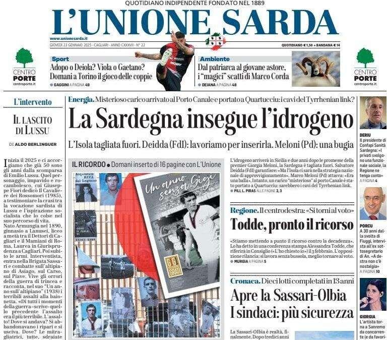 L'Unione Sarda - Bonaria abbraccia ancora Gigi Riva. Quattro ballottaggi: Nicola sceglie il Cagliari anti-Toro
