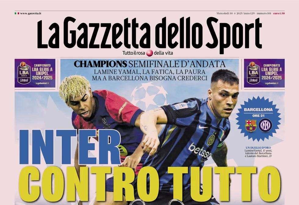 Gazzetta - Inter contro tutto
