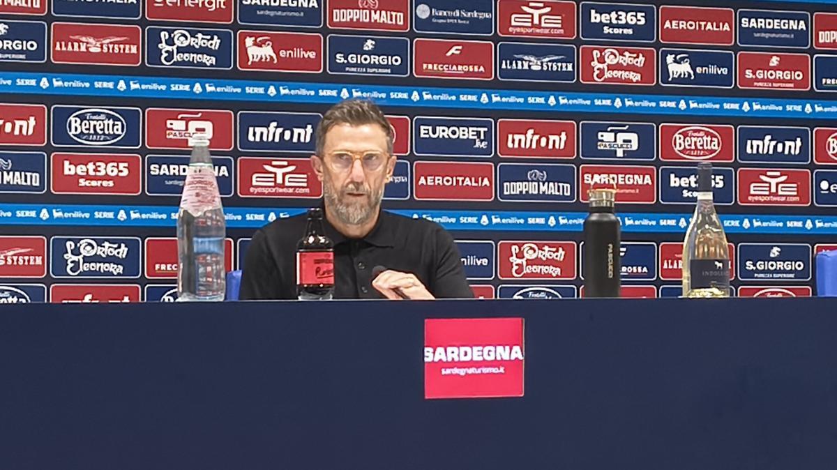 Sala stampa - Di Francesco: "Il Cagliari ci ha sovrastato dal punto di vista del furore agonistico"