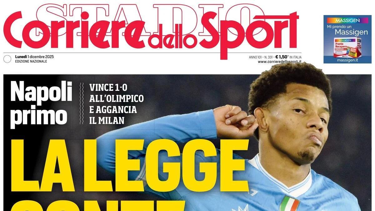 Neres gela la Roma, Corsport: "La legge Conte"