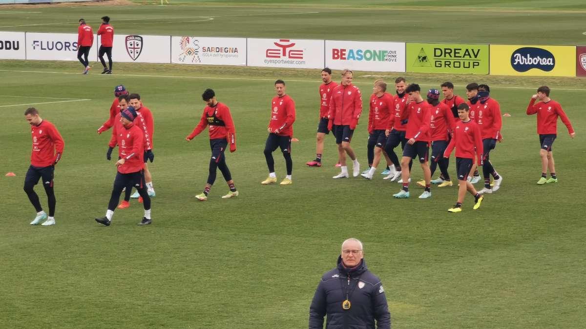 Cagliari, oggi seduta ad Asseminello. Martedì allenamento a porte aperte 