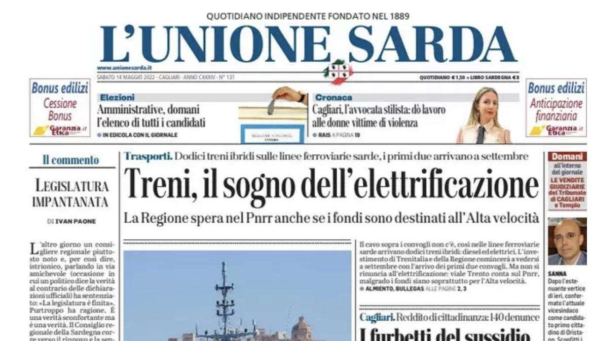 L'Unione Sarda - Per Cagliari-Inter c'è un'attesa febbrile