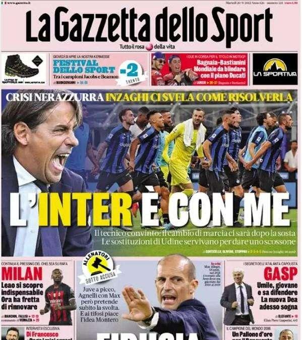 Gazzetta - L'Inter è con me