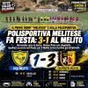 La Polisportiva Melitese fa suo il Derby: 3-1 al Melito davanti a oltre mille spettatori
