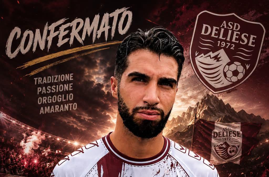 Deliese, capitan Carbone ancora in amaranto