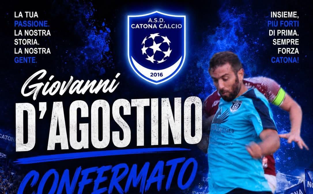 CATONA: GIOVANNI D’AGOSTINO, IL RINNOVO CHE FA RUMORE.