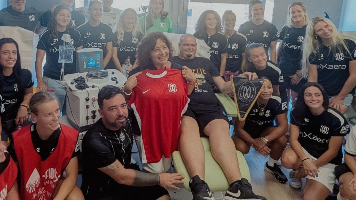 F.C. Como Women in visita alla FIDAS di Imperia tra sport e solidarietà