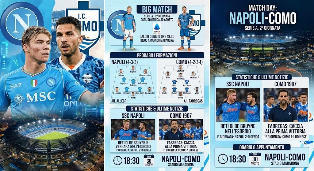 Napoli-Como, le probabili formazioni
