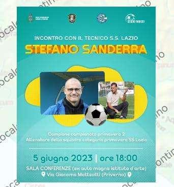 A lezione da.... Stefano Sanderra. L' evento a Priverno OGGI alle 18,00 In collaborazione con il Comune, AIAC, Amici Cesidio Fabrizio e il Priverno Palluzzi.  