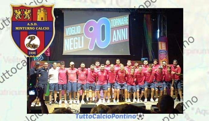 Il MINTURNO Calcio schierato