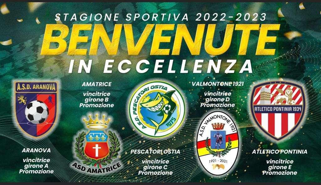 Le 5 squadre in ECCELLENZA    