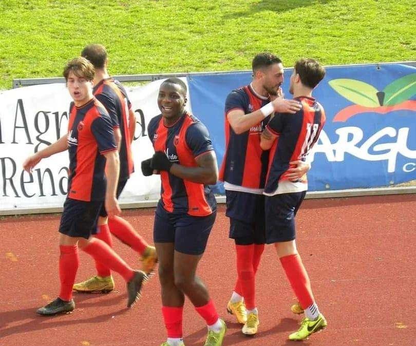 La gioia al gol di Compagnone 