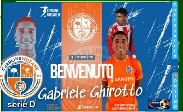 Gabriele Ghirotto classe 2008 ex Pol. Gaeta vola in serie D al Cjarlins Muzane