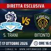 Soccer Trani-Bitonto: match in diretta su Antenna Sud