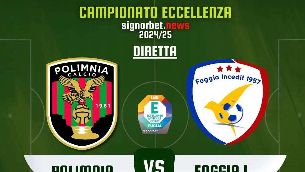 Eccellenza, Polimnia Calcio-Foggia Incedit in diretta su Antenna Sud