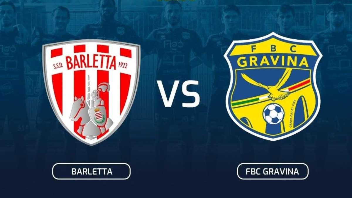 Le probabili formazioni di Barletta-Gravina: Per Pizzulli quattro cambi, Ragno conferma tutti 