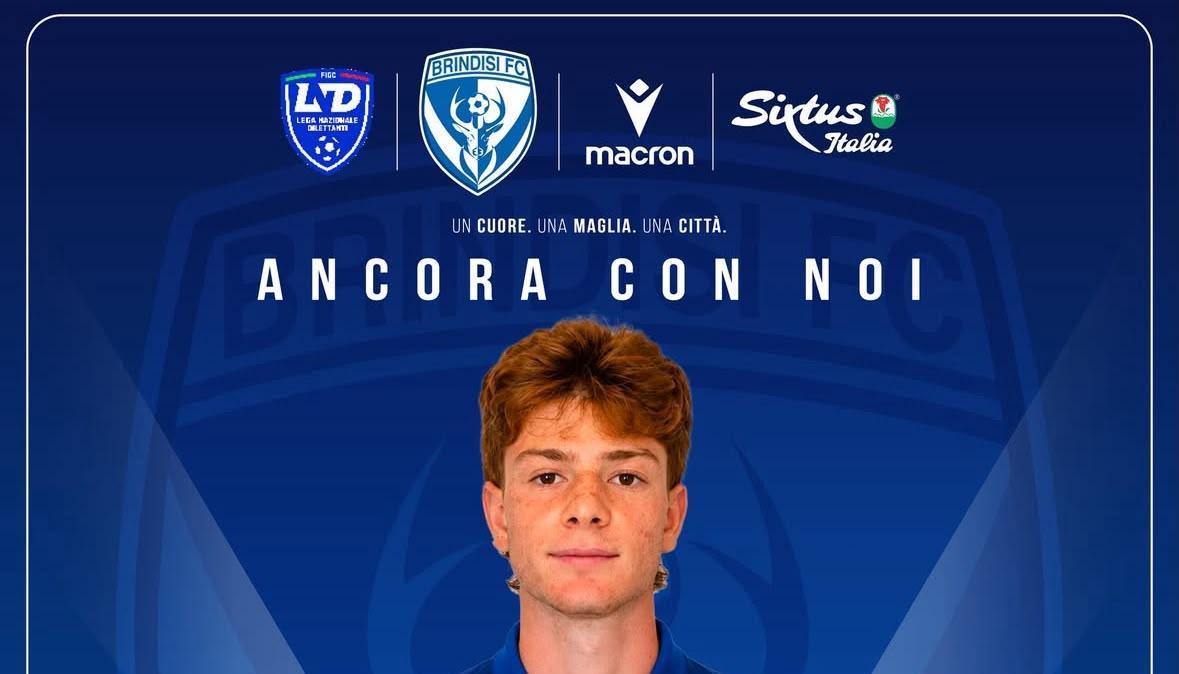 Rinnovo in casa Brindisi: Samuele Gori continua il percorso biancoazzurro