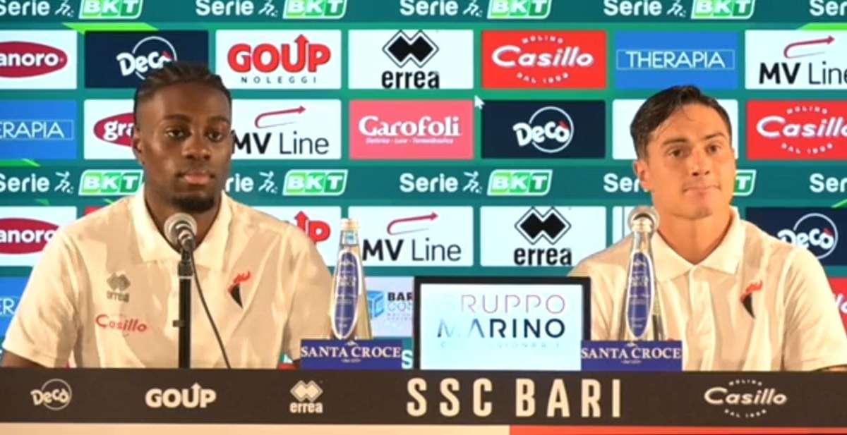 Bari, ecco Obaretin e Mantovani: "Qui per dare il massimo"
