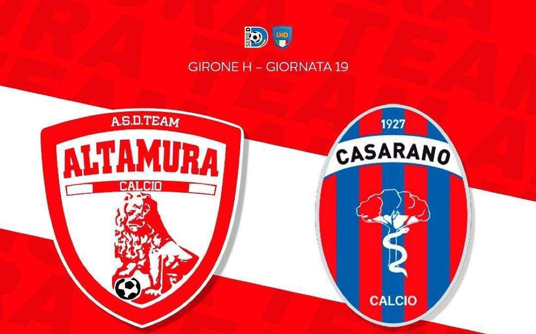 UFFICIALE - Rinviata Team Altamura-Casarano, positivi tra i murgiani