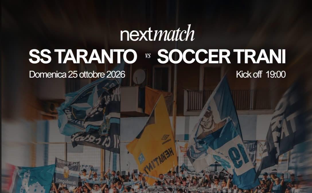 Eccellenza, cambia il fischio di inizio di Taranto-Soccer Trani