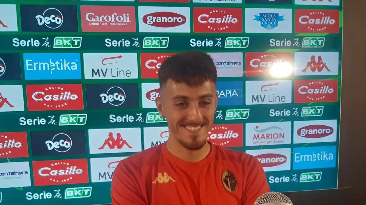 La salvezza col Cosenza, la voglia di crescere col Bari: per Nasti partita speciale 