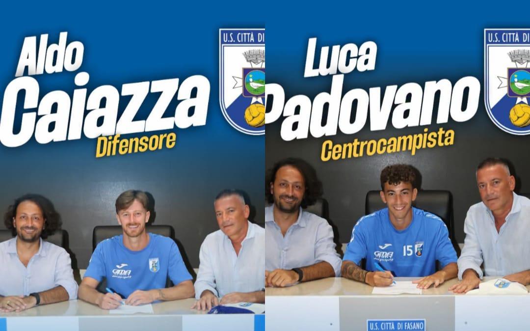 UFFICIALE - Fasano, arrivano due rinforzi: ecco Aldo Caiazza e Luca Padovano