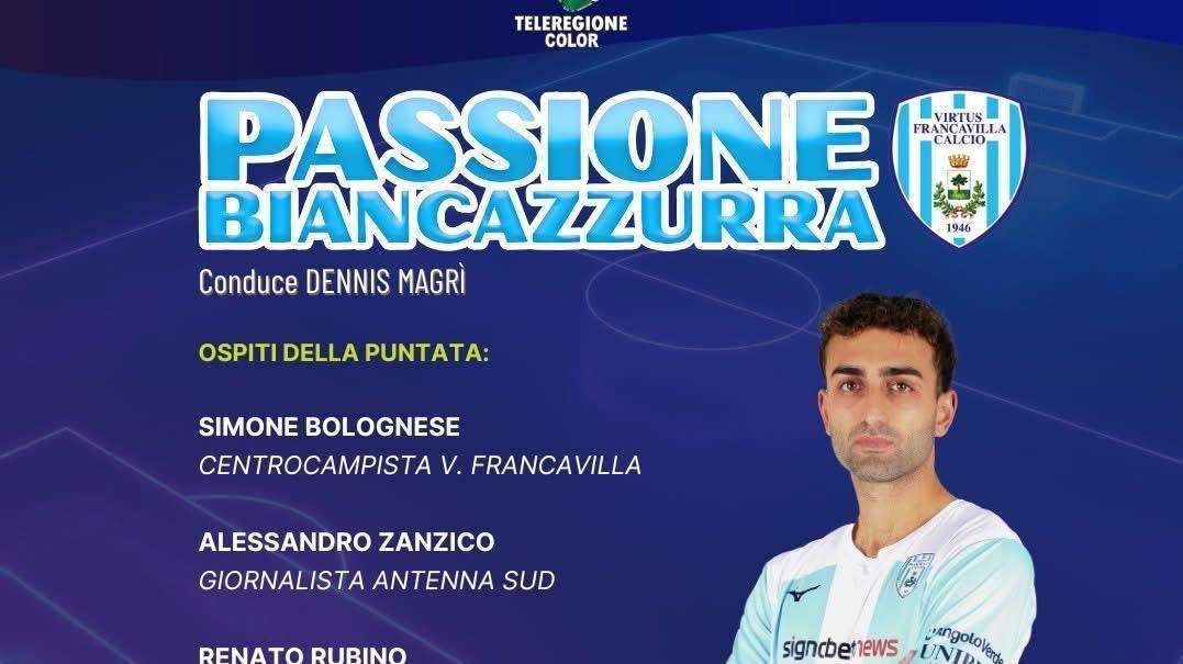 Mondo Virtus Francavilla, stasera Passione Biancazzurra su Teleregione