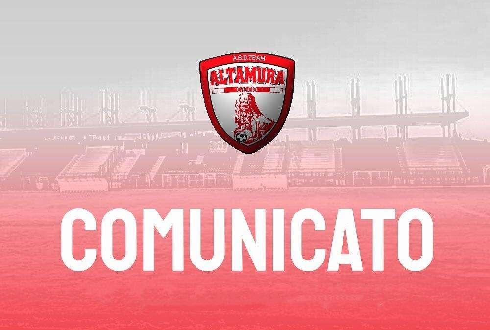 Team Altamura, due positivi al Covid: uno leggermente sintomatico