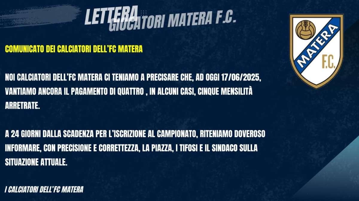 Matera, i giocatori non ci stanno: duro comunicato per gli stipendi 