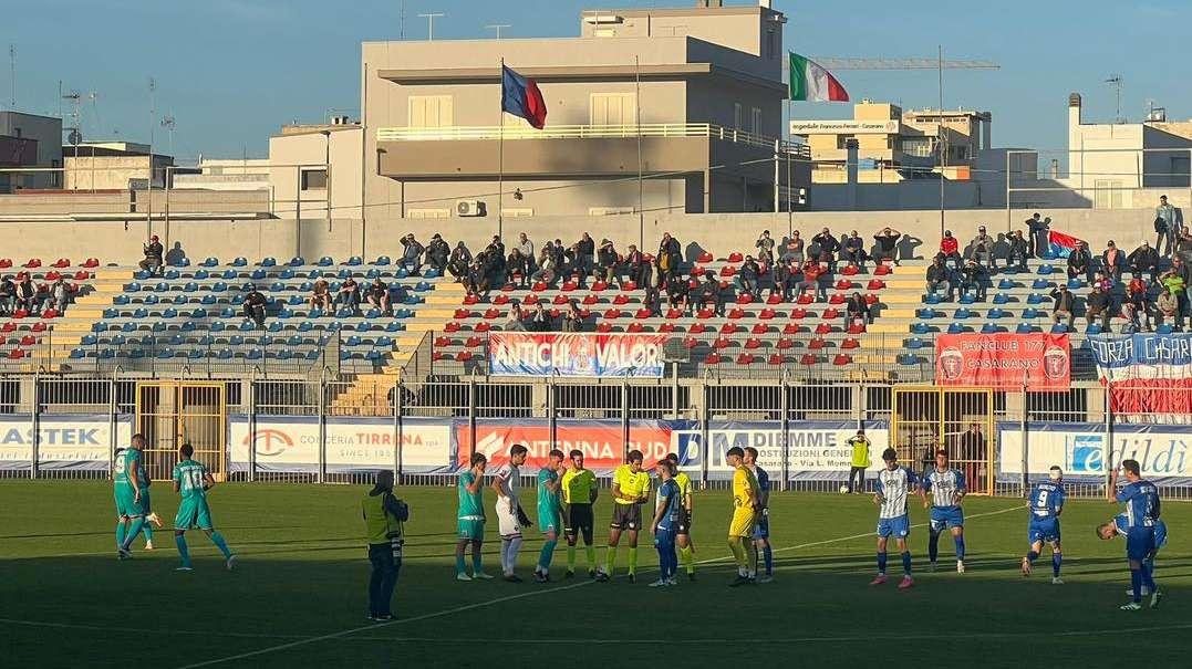 Il Casarano resta l'unica pugliese in Coppa Italia: Fidelis battuta 2-0