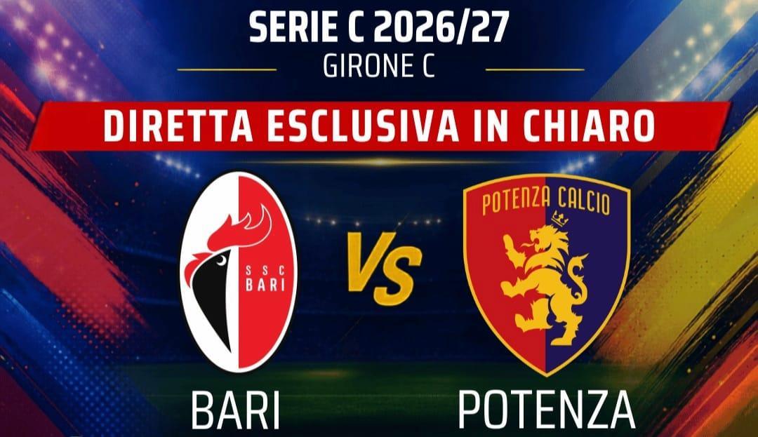 Le formazioni ufficiali di Bari-Potenza: match in diretta su Antenna Sud