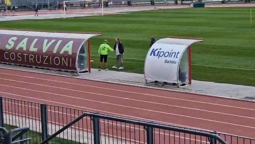 Barletta, De Santis al “Puttilli” per visionare l'allenamento della squadra