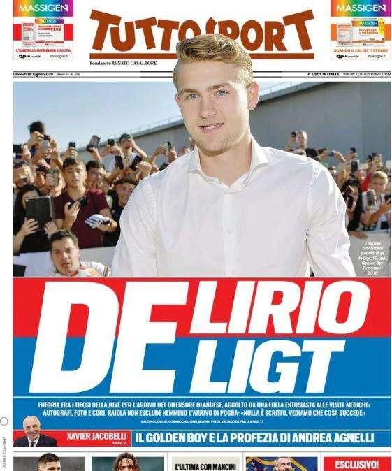 In edicola - La prima pagina odierna dei principali quotidiani sportivi