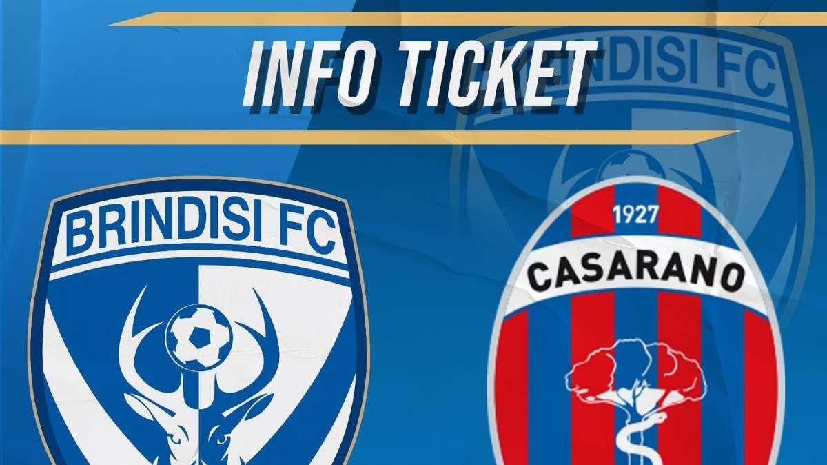 Brindisi-Casarano, cambia l'orario d'inizio del match. Solo 100 biglietti per i tifosi rossazzurri