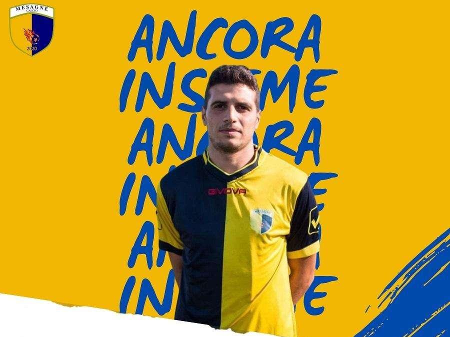 UFFICIALE - Mesagne Calcio, confermato il difensore Gabriele Camisa