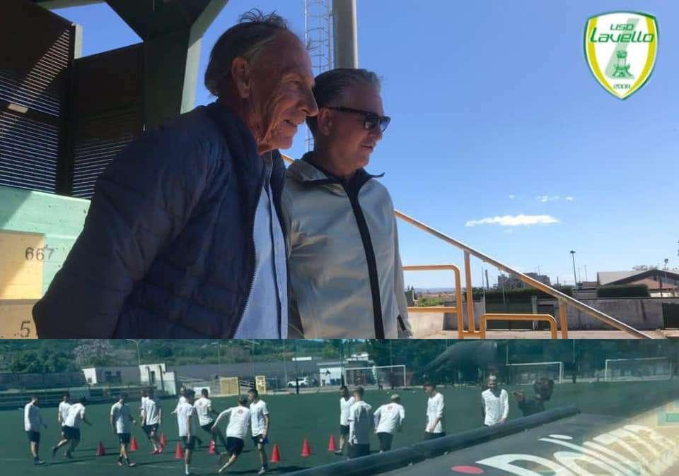 Lavello, che sorpresa all'allenamento: c'è Zdenek Zeman